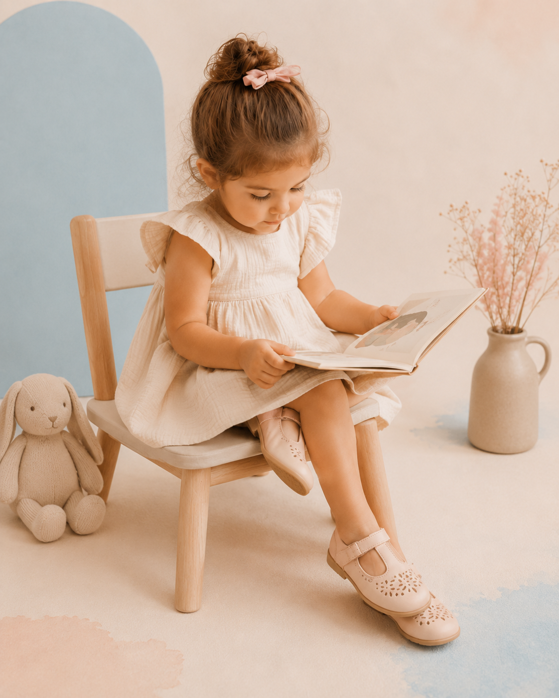 Niña leyendo un libro